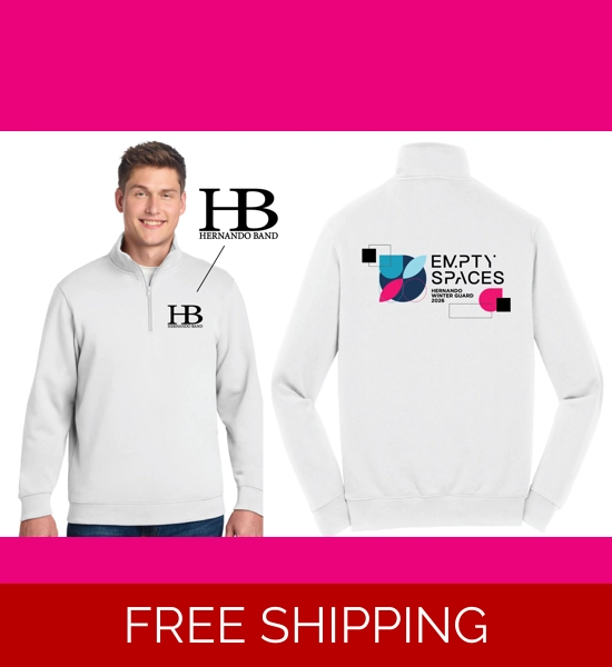 Empty Spaces 1/4 zip sweatshirt